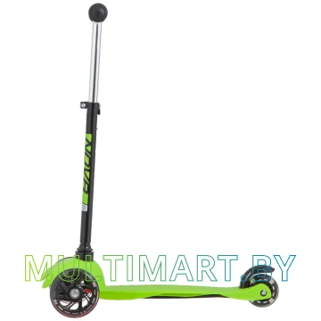 Самокат Novatrack Disco-Kids Basic 120H.DISCOKIDS.BGN20 (черный/зеленый, 2020) картинка 3